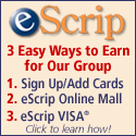 eScrip: 3 Easy Ways to Earn for our School